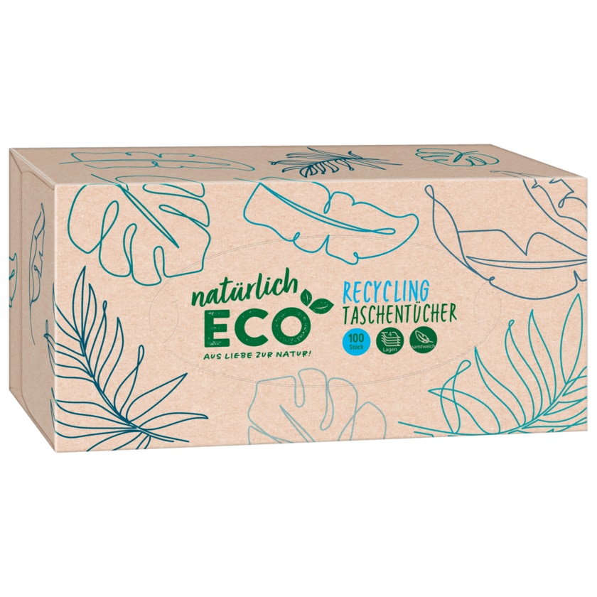 natürlich ECO Recycling Taschentücher 100 Stück